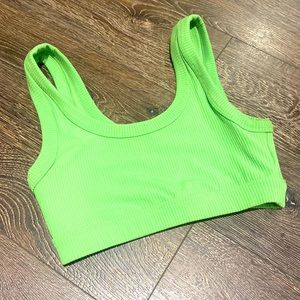 Alo Wellness Bra Green Apple Sz S LIKE NEW